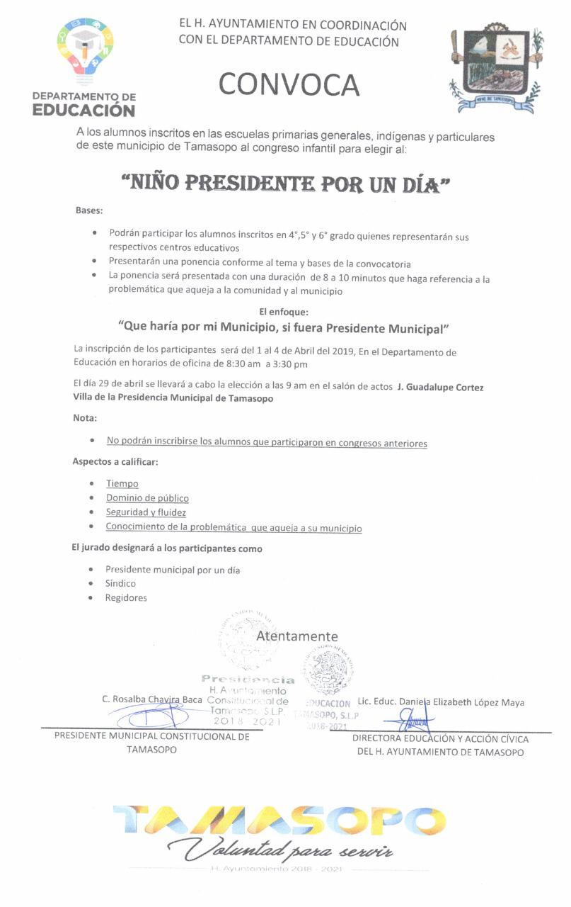 convocatoria